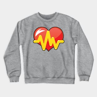 Heart with Pulse Crewneck Sweatshirt